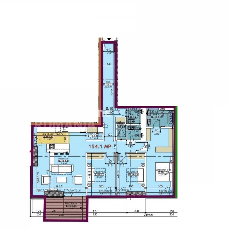 Floreasca, One Verdi Park, panoramic view 16 floor, 4 rooms, 2 parking,